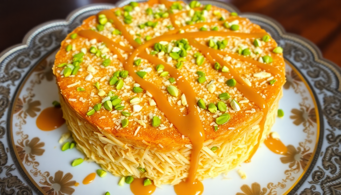 Kunafa Cake Fusion: Traditional Middle Eastern Meets Modern Dessert