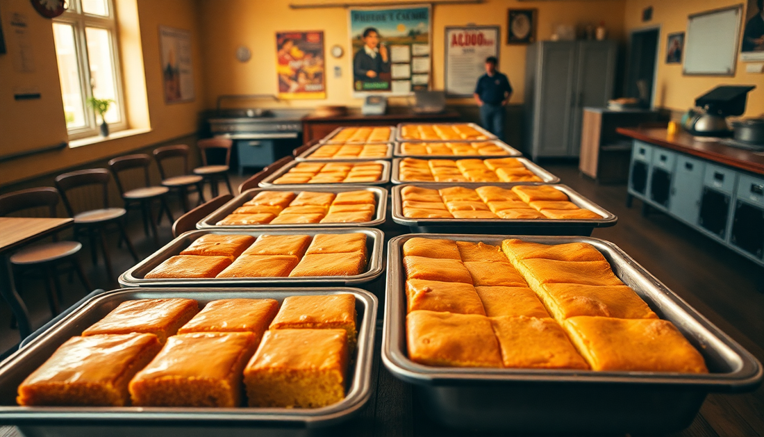 Rediscovering Classic Desserts: School Cake Trays for East London
