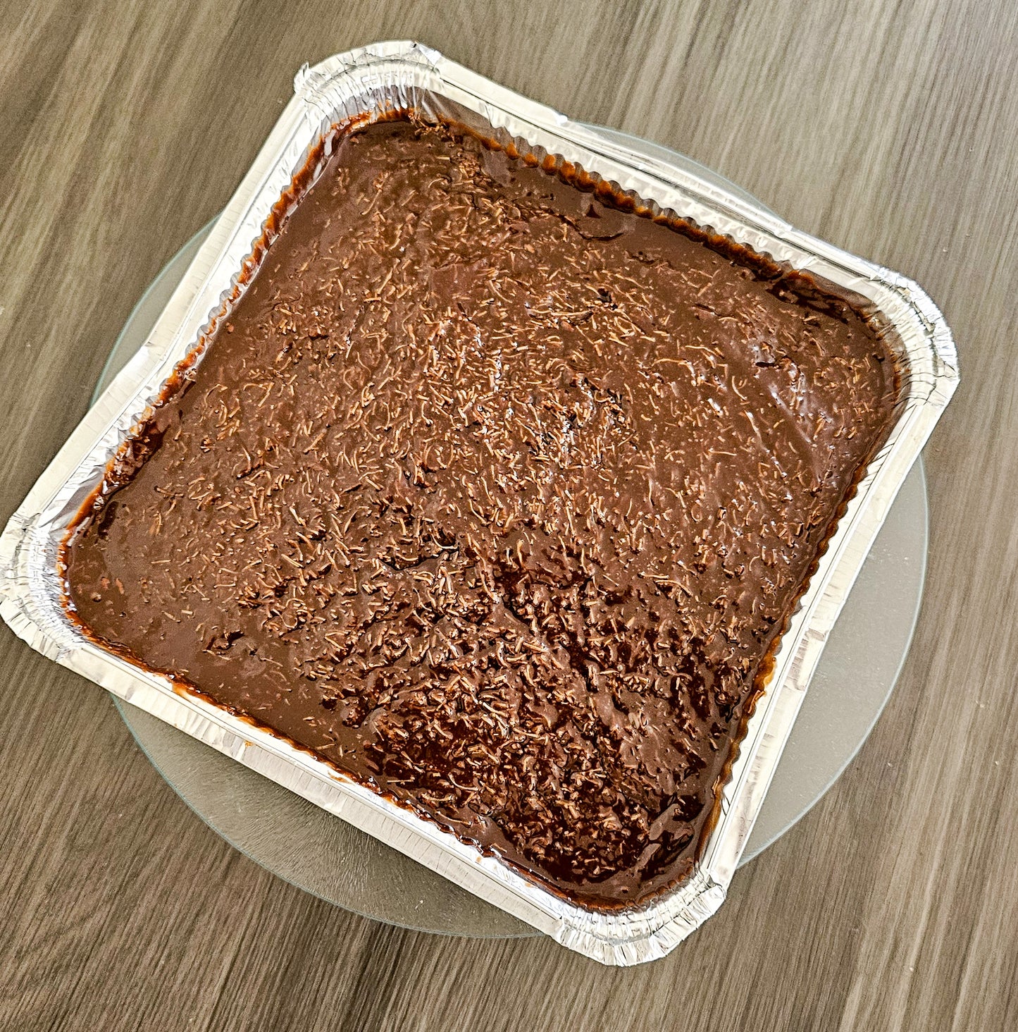 Chocolate Kunafa Cake Tray