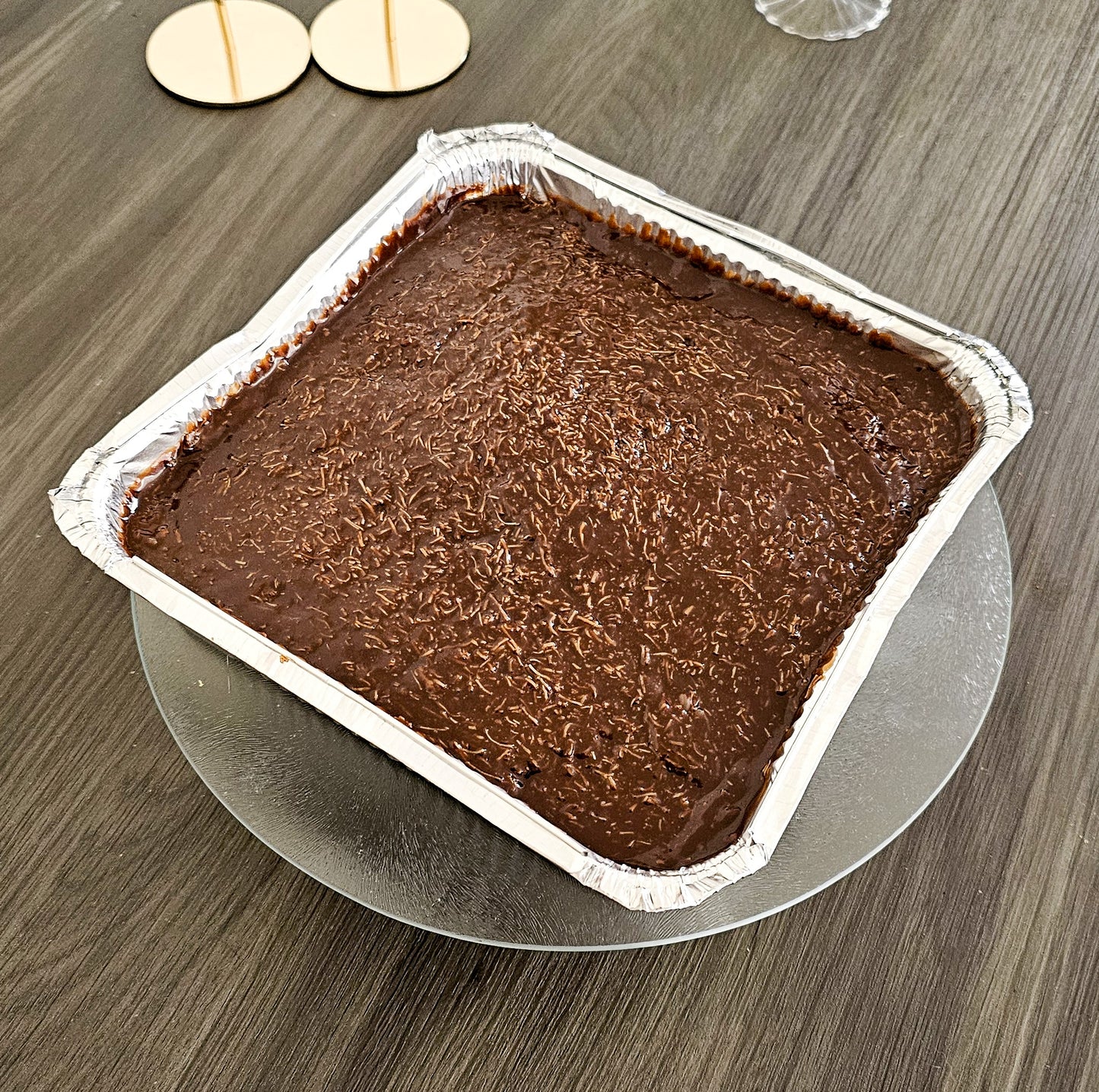Chocolate Kunafa Cake Tray
