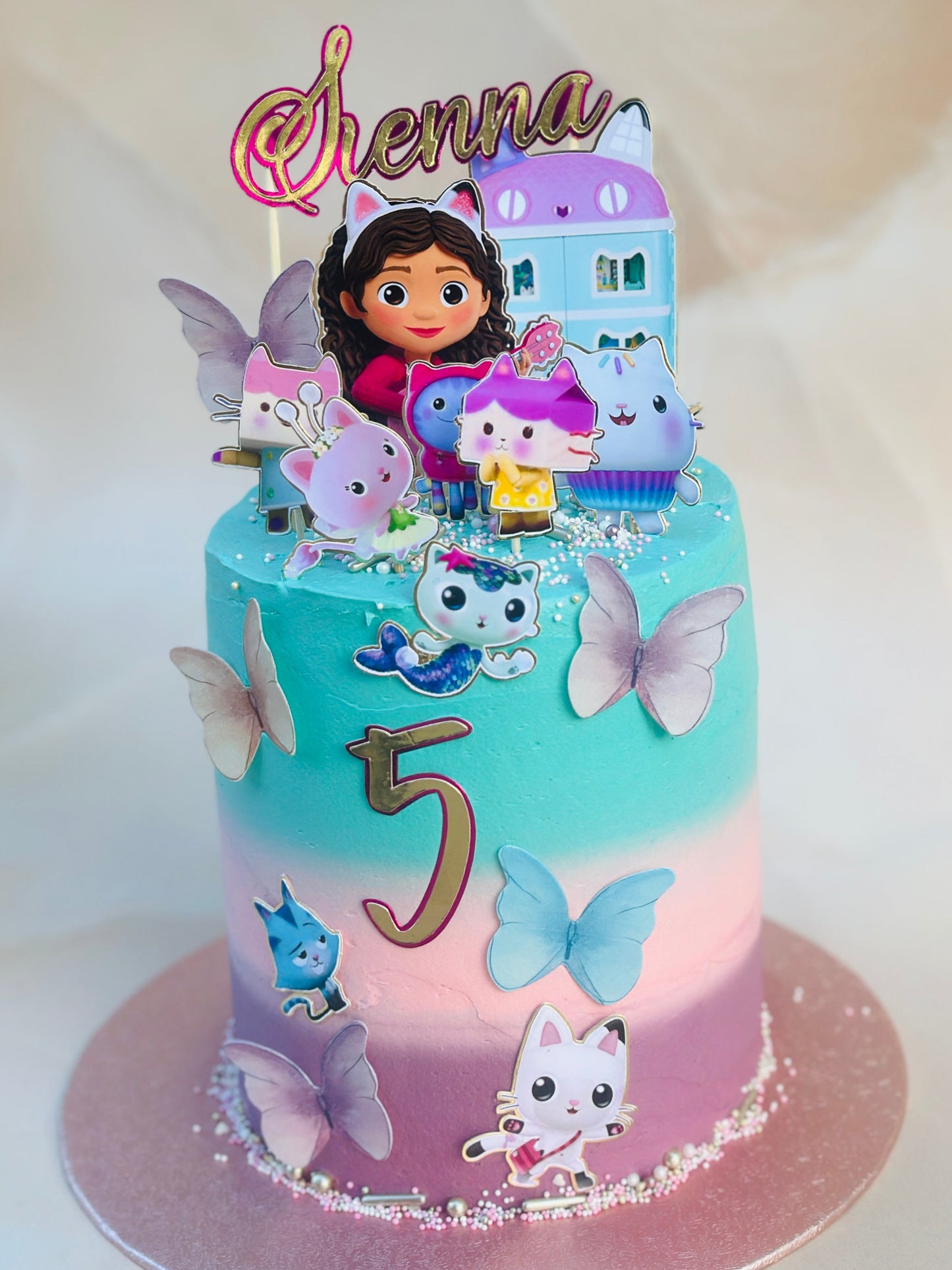 Custom Pastel Ombre Birthday Cake – Available in Ilford