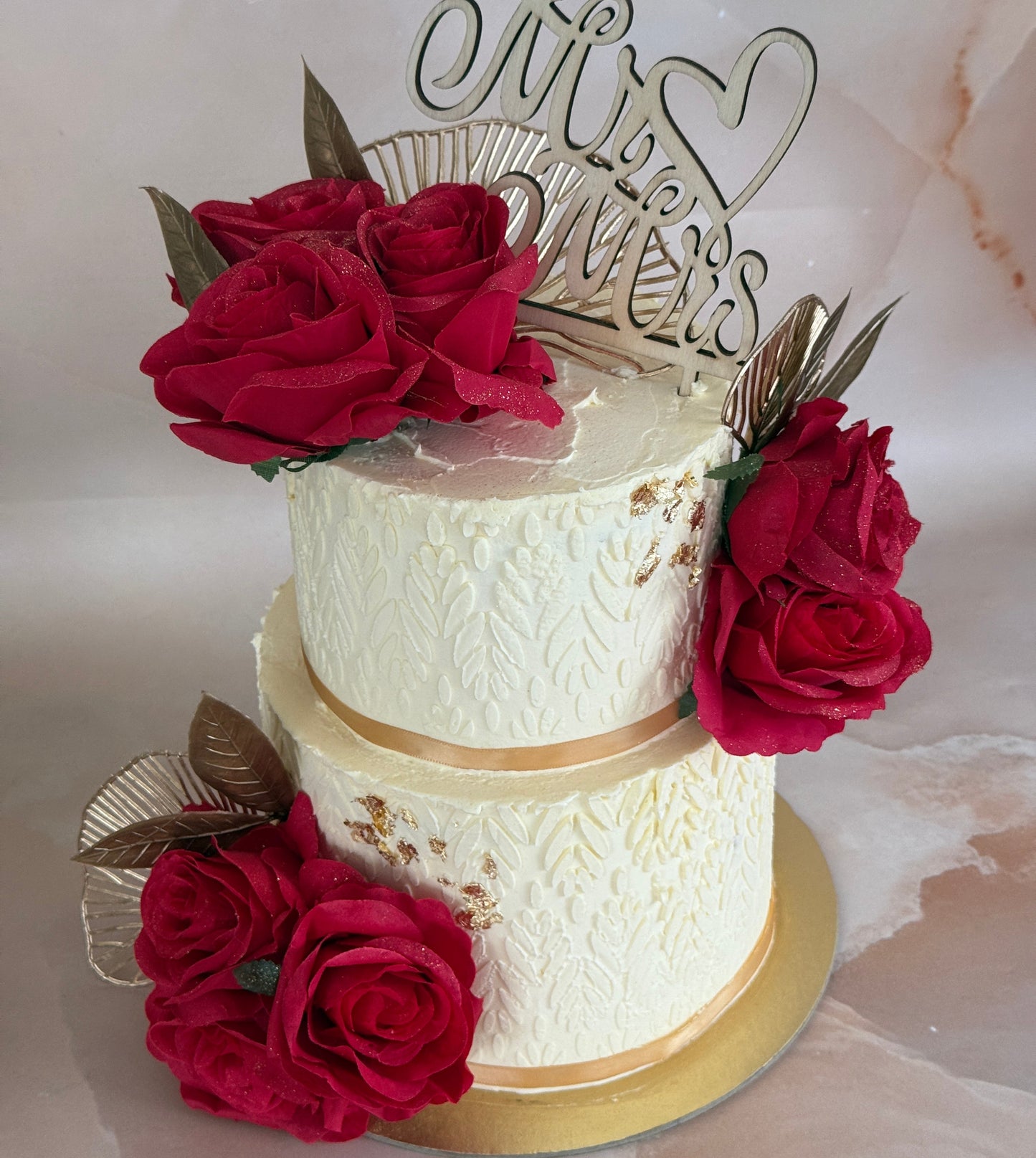 Scarlet Rose Wedding Cake Delivery Romford