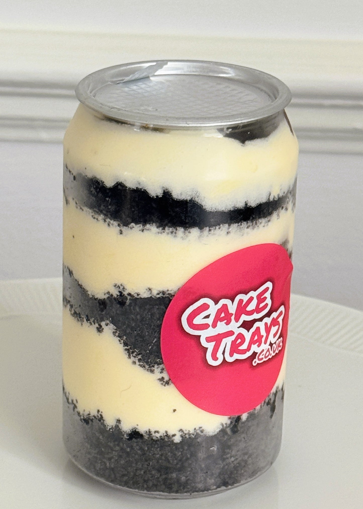 Cheesecake in a Can dessert selection by Cake Trays – same-day delivery East London