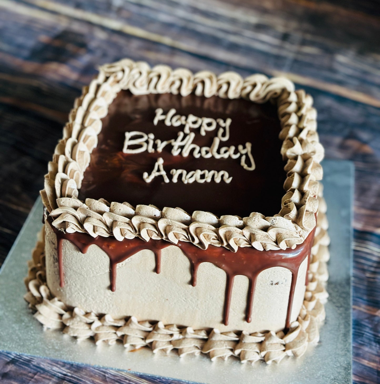 East London Square Chocolate Birthday Cake