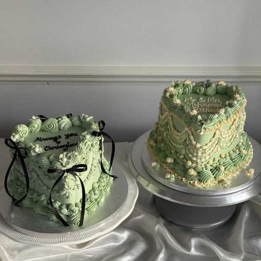 Fresh birthday cake being prepared for same day delivery in East London, baked to order by Cake Trays in Dagenham for Romford and Ilford