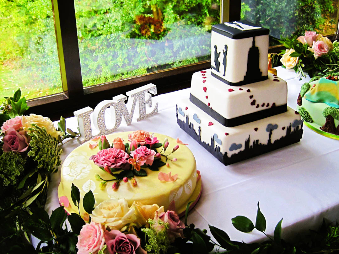 Stylish Two-Tier Cakes for Weddings and Special Events