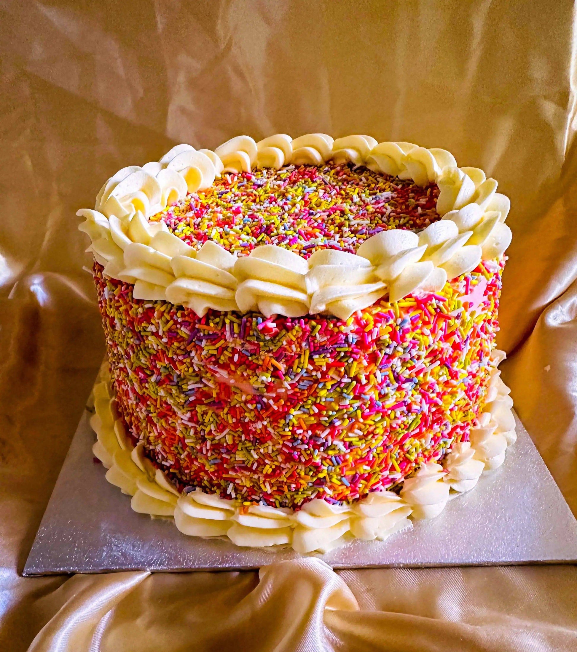 Buttercream Sprinkle Birthday Cake – Local Cake Delivery East London