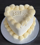 Classic Baby Heart Gender Reveal Cake
