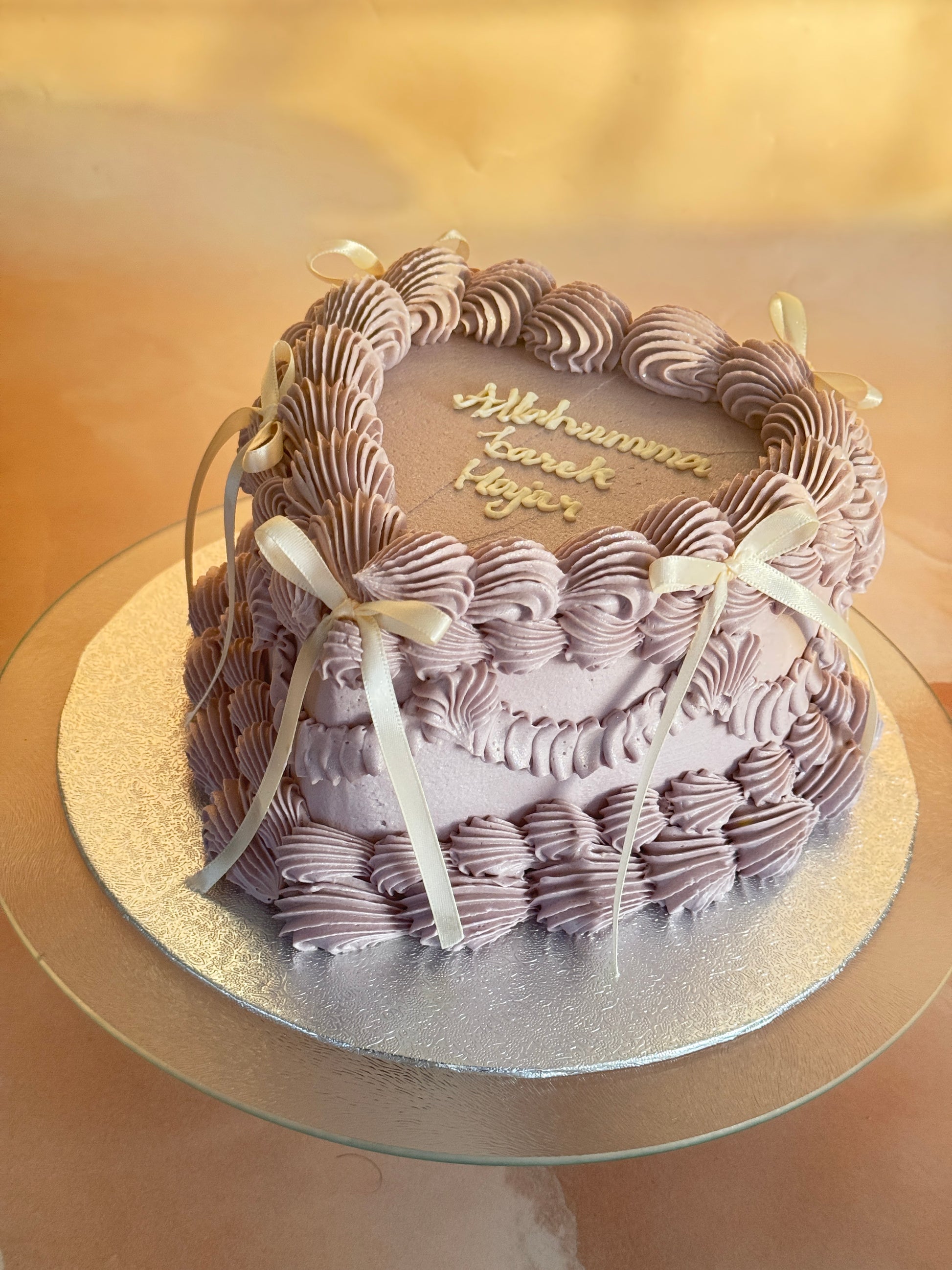 Custom Buttercream Heart Cake for Weddings – Available in Ilford