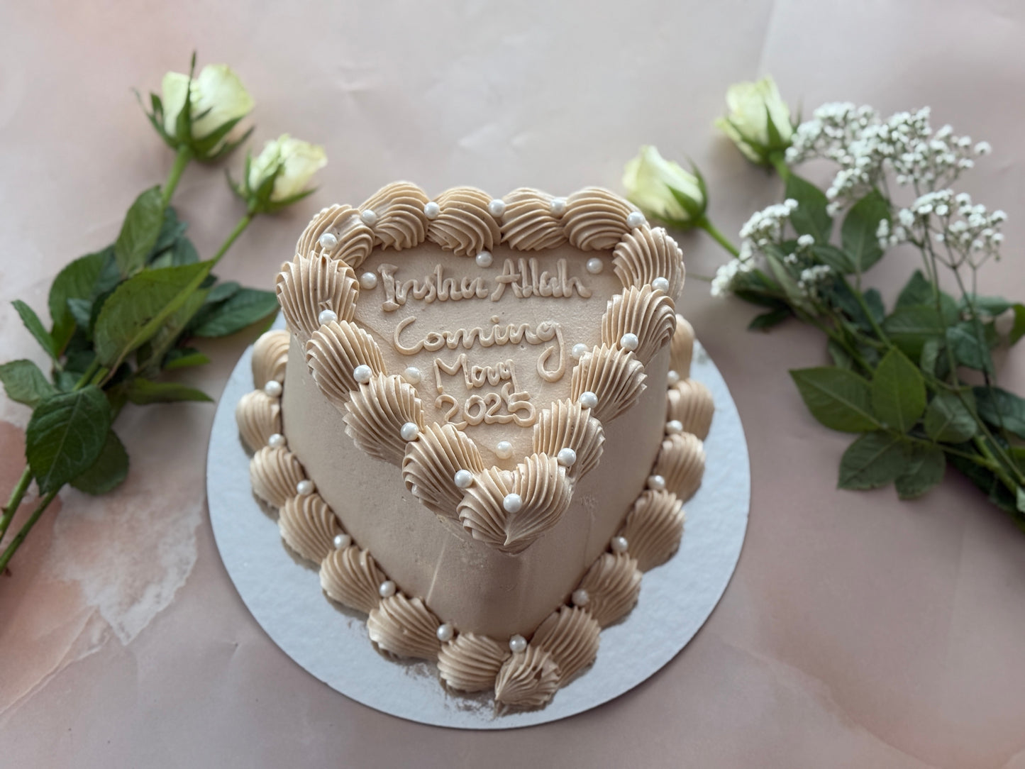 Heart Cake Pearls Same & Next Day Delivery Dagenham