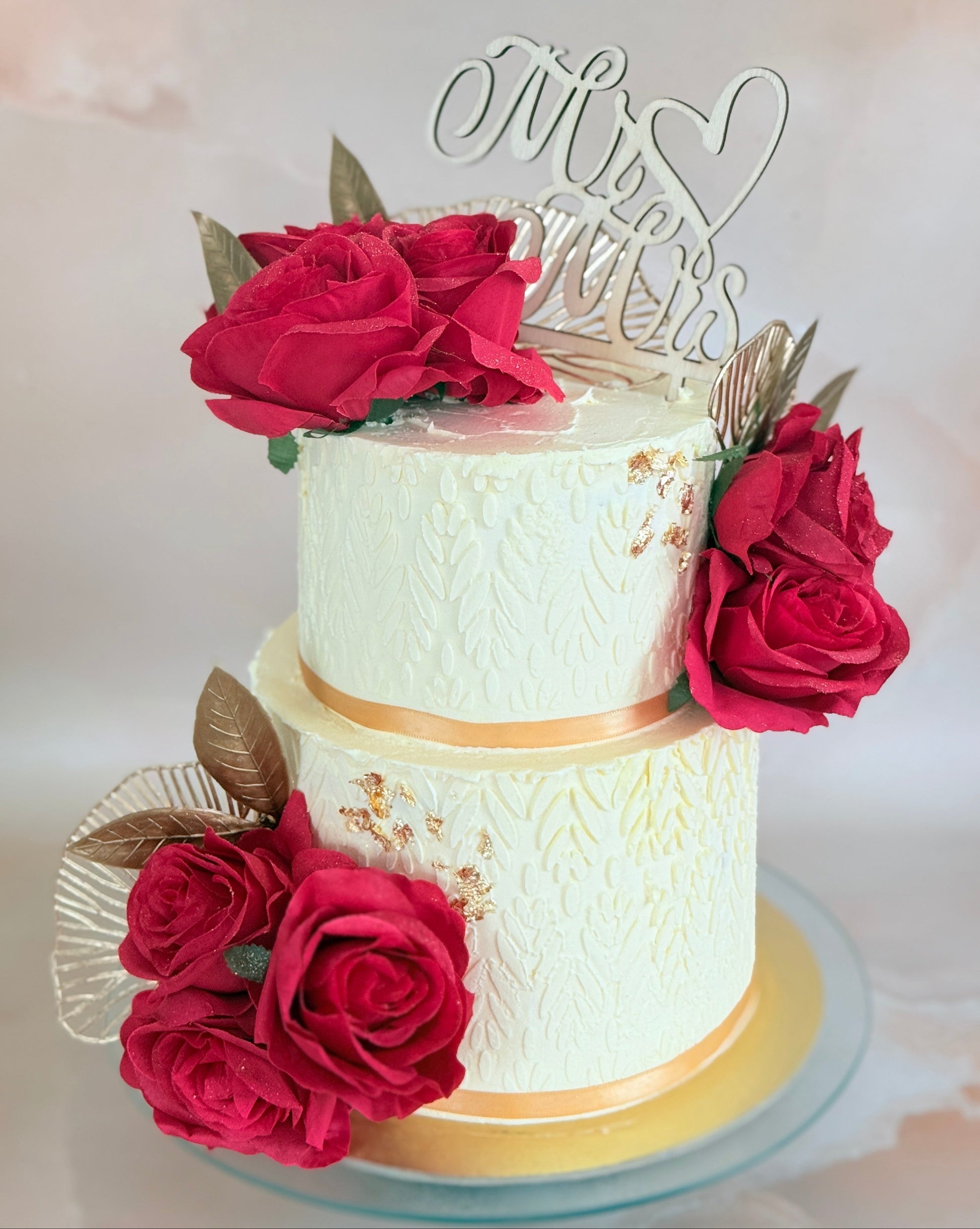 Scarlet Rose Wedding Cake Delivery Barking