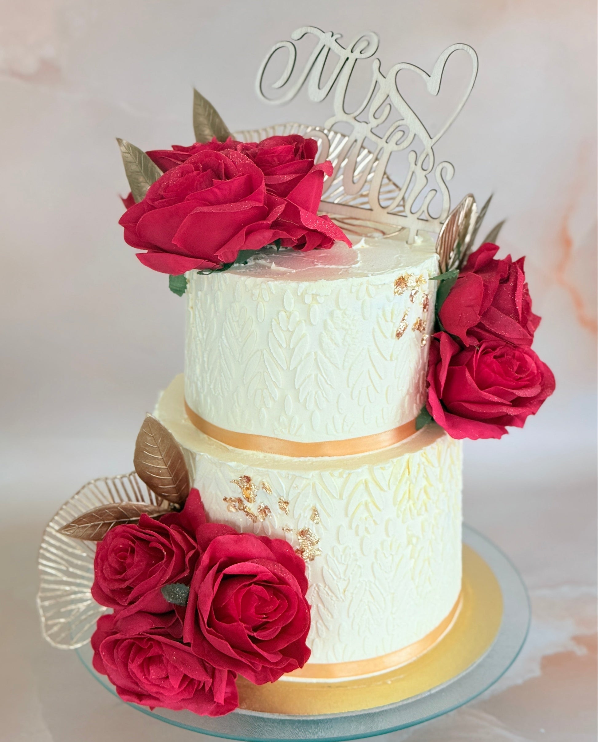 Scarlet Rose Wedding Cake Delivery Ilford