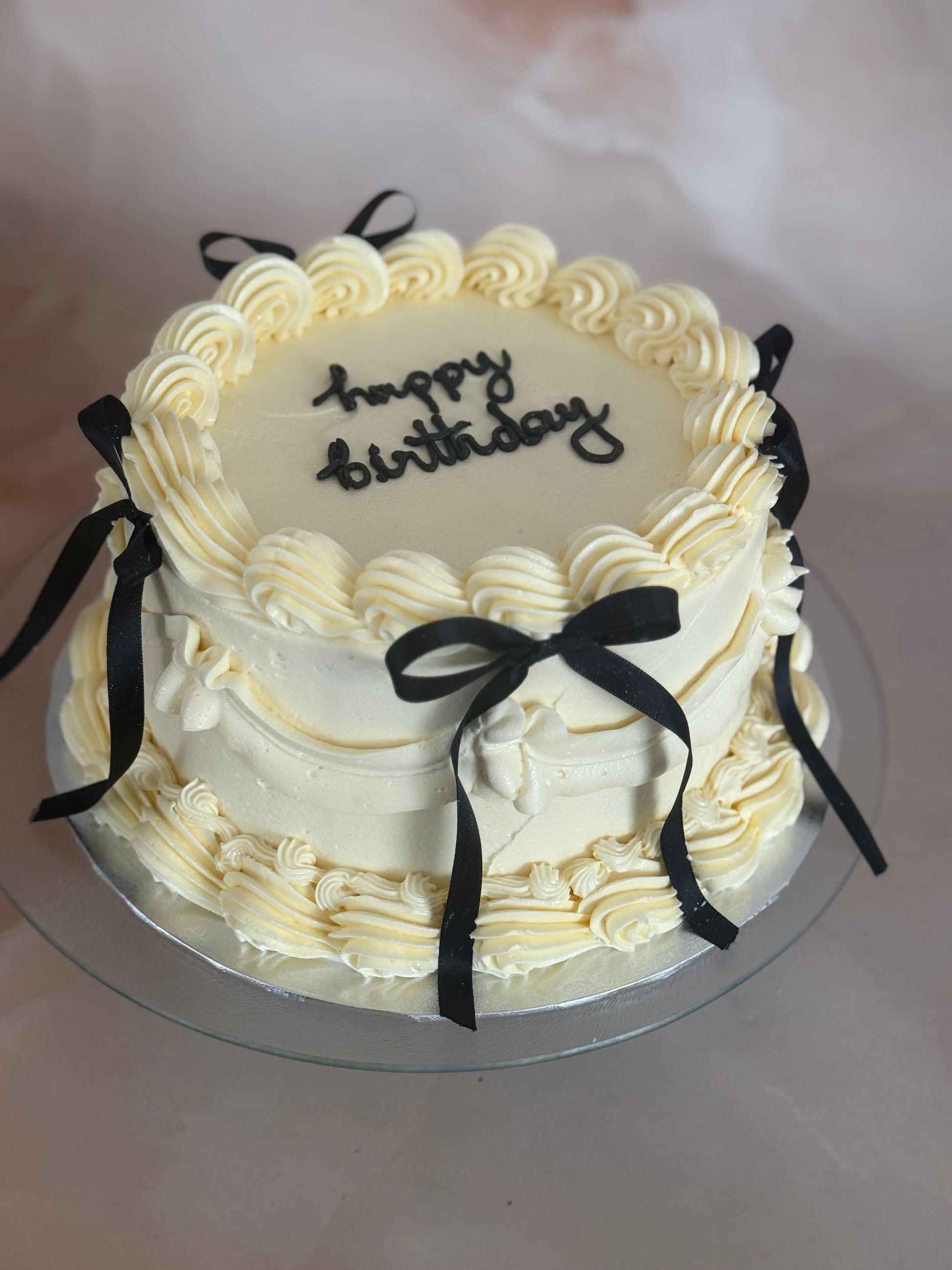 Elegant buttercream Vintage Bow Cake Romford & Ilford