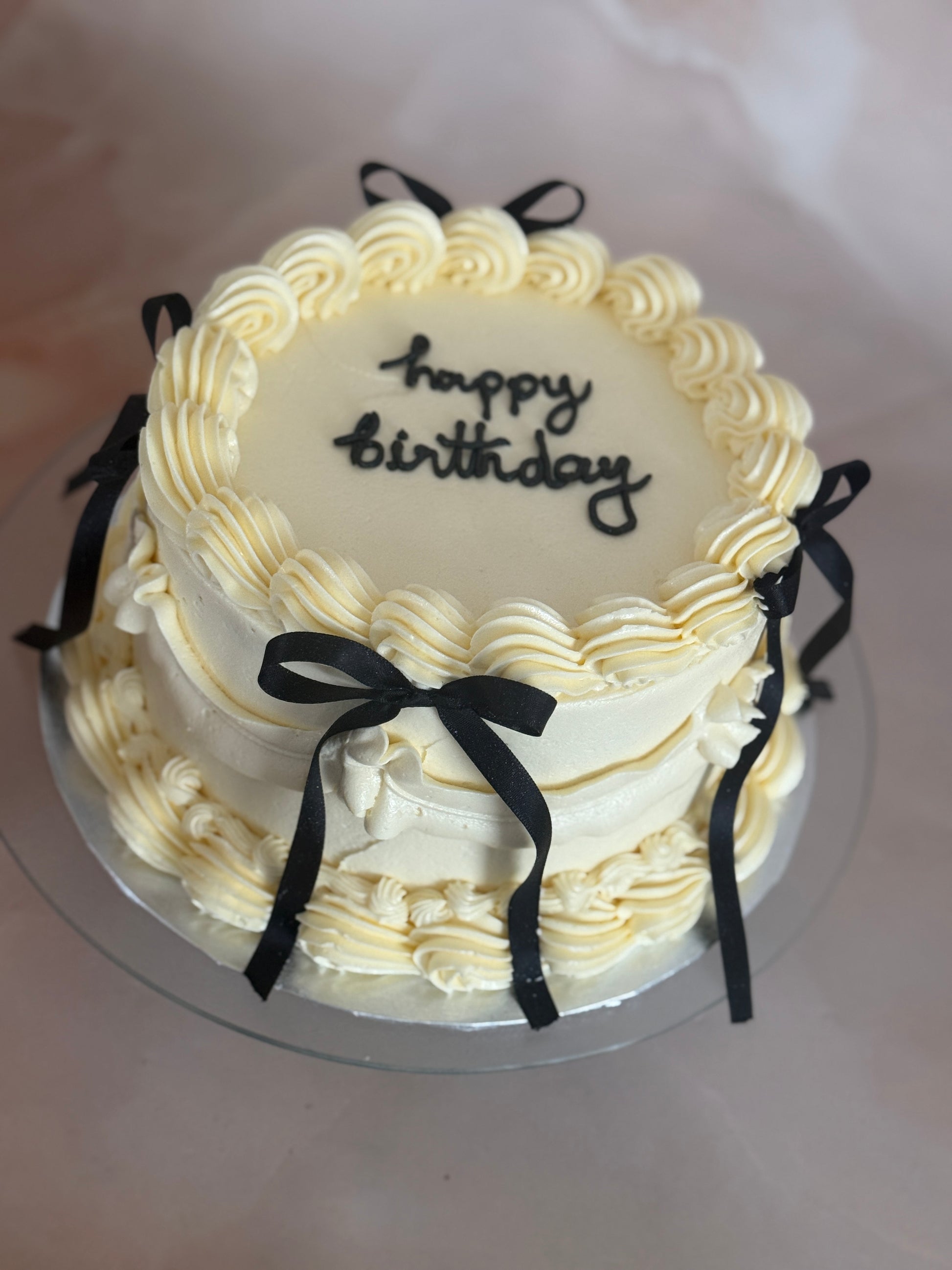 Vintage Bow Cake for next-day delivery in Stratford and Barking