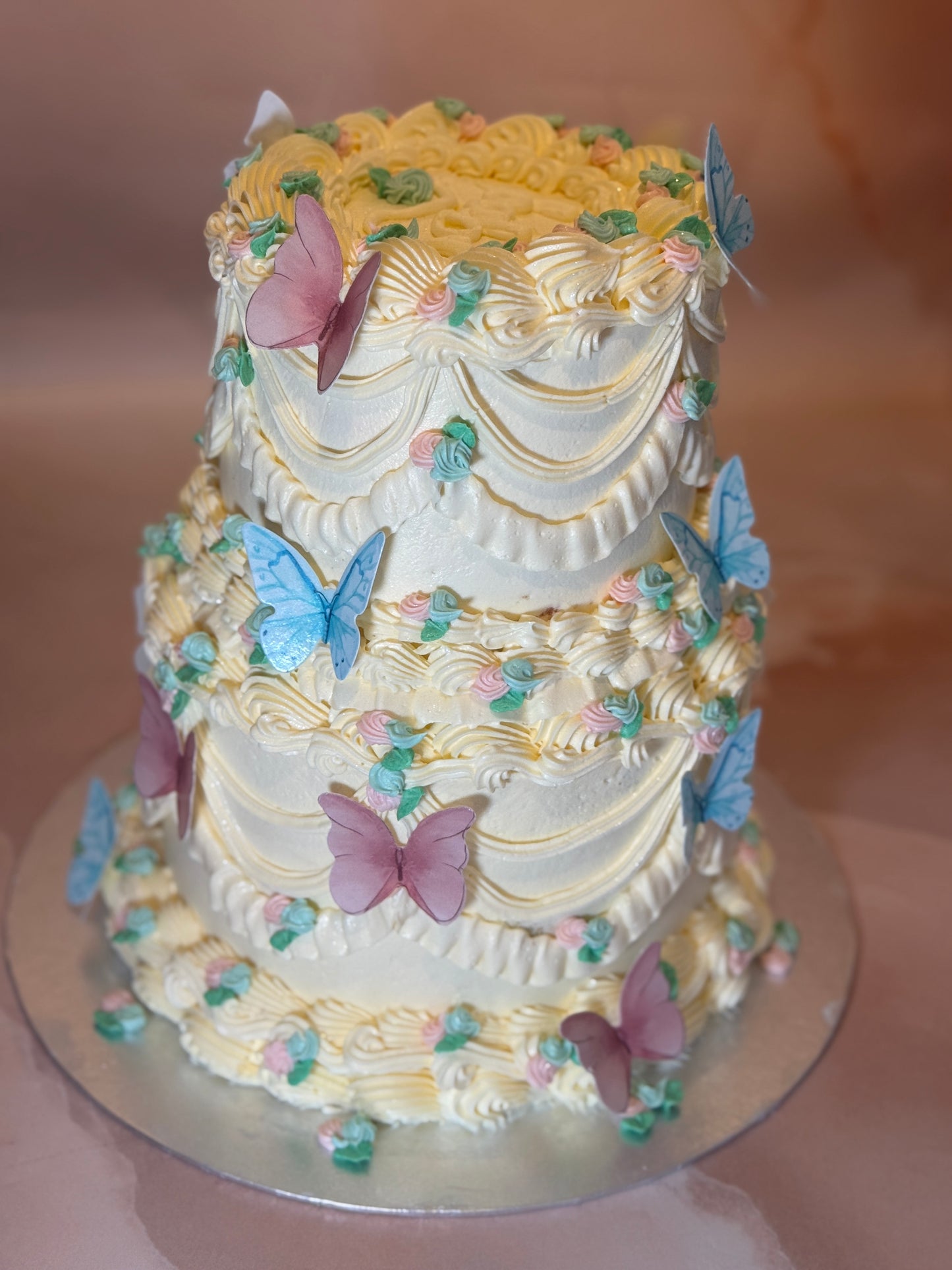 Vintage Flutter Two-Tier Cake Ilford