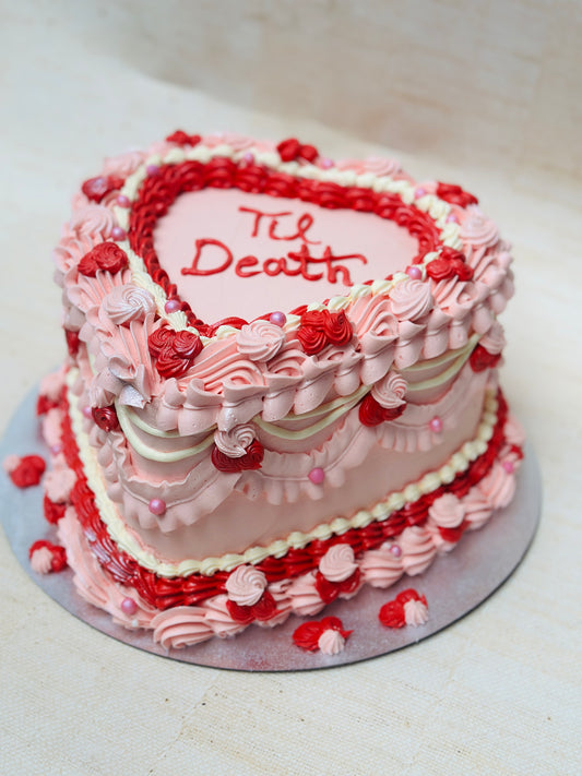 The Best Vintage Heart Cake CT20 in Romford and East London - Same and Next Day Delivery - Cake Trays