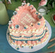 Floral Bridal Shower Heart Cake