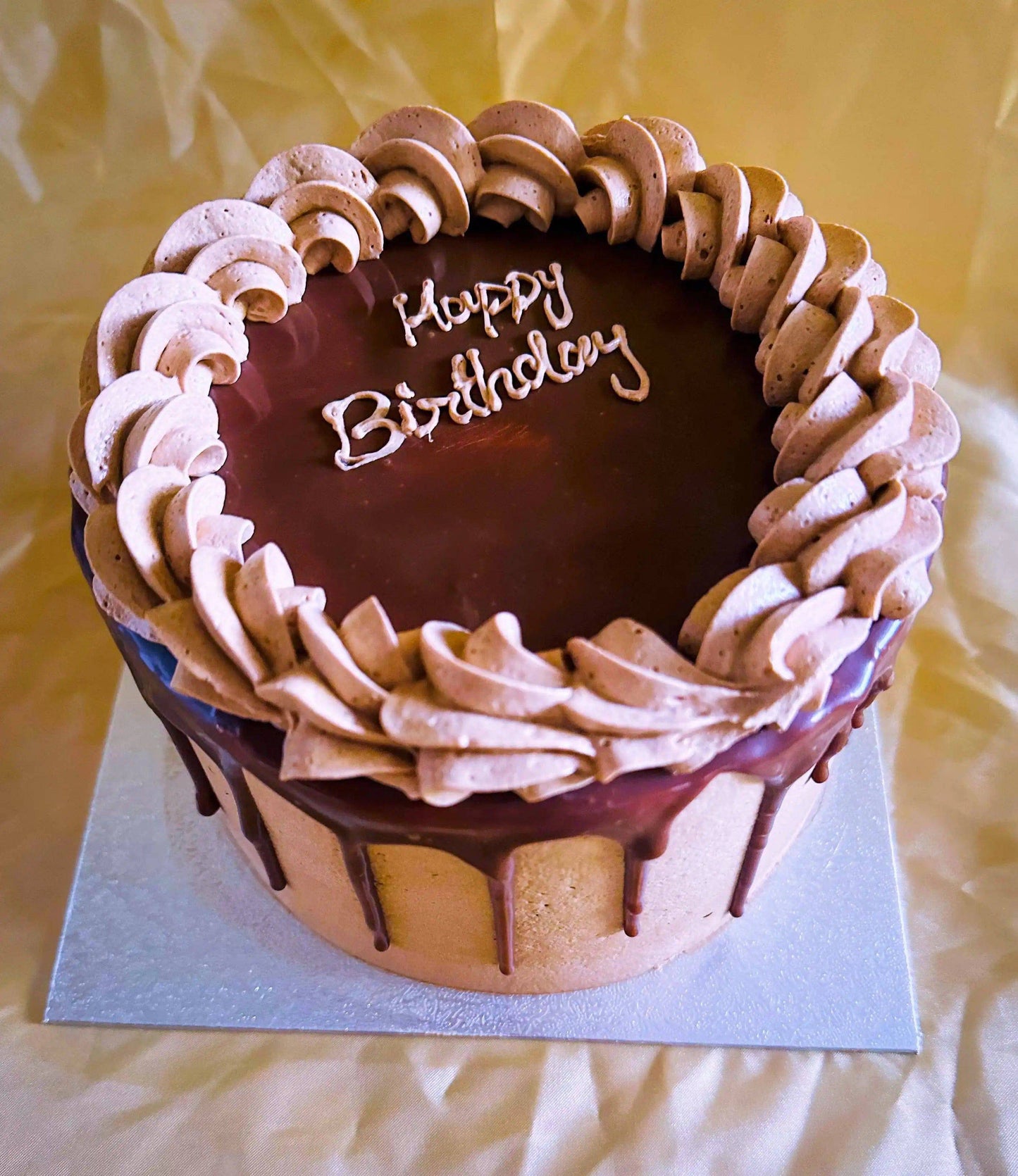 Chocolate Drip Birthday Cake Same & Next Day Delivery in Romford from CakeTrays.co.uk