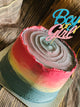 Swirl Gender Reveal Cake
