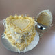 Ivory Vintage Lambeth Baby Heart Cake