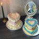 Pastel Vintage Heart Birthday Cake