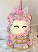 Pink & Lilac Unicorn Extra Tall Birthday Cake