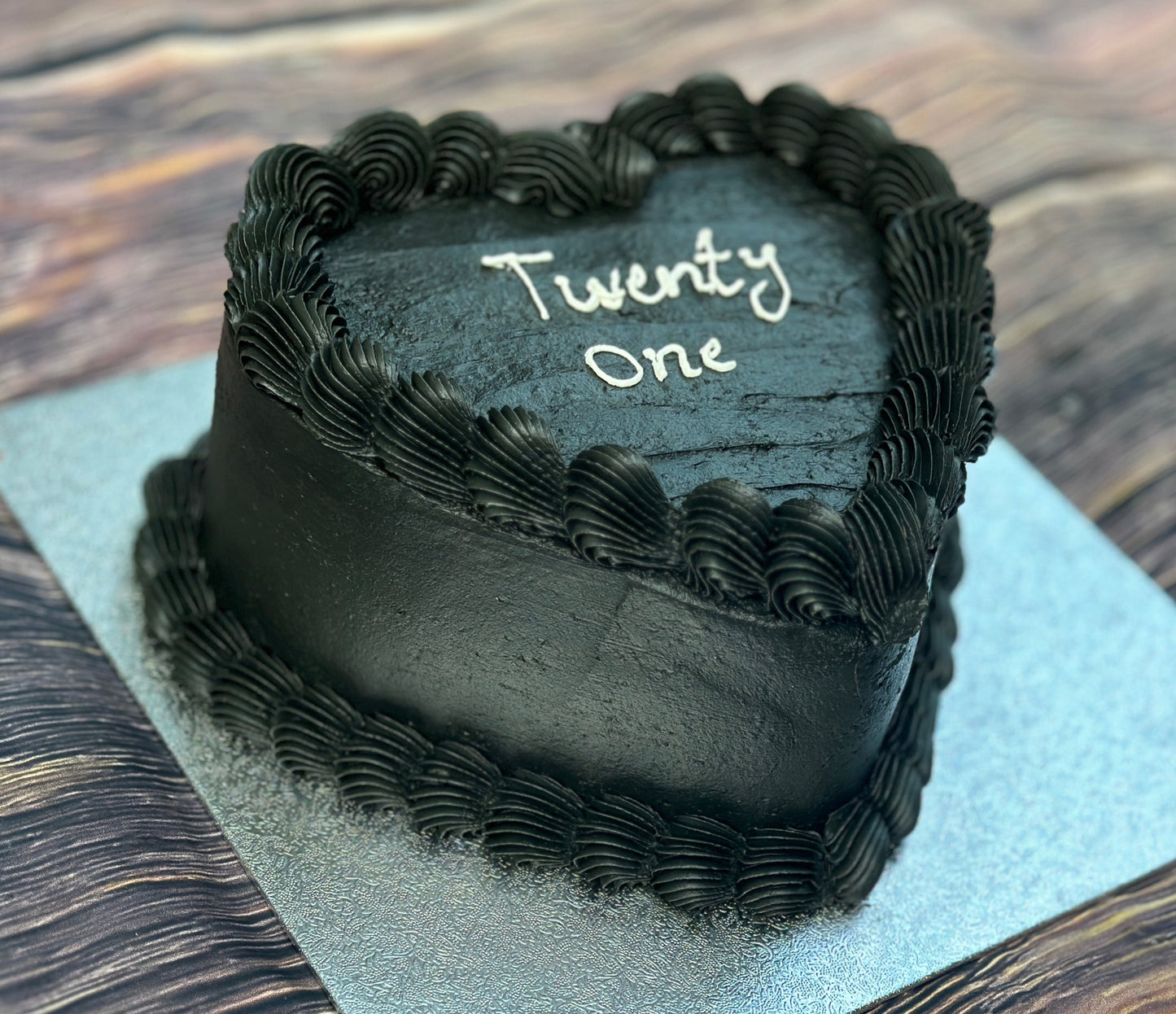 Same-day heart cake delivery in Barking and Forest Gate – handmade buttercream cake ready for same-day service.