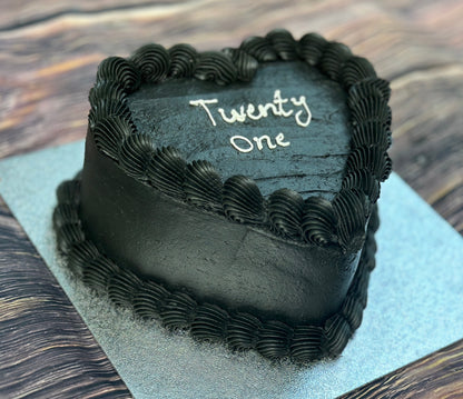Same-day heart cake delivery in Barking and Forest Gate – handmade buttercream cake ready for same-day service.