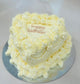 Whipped Vanilla Ruffle Heart Cake
